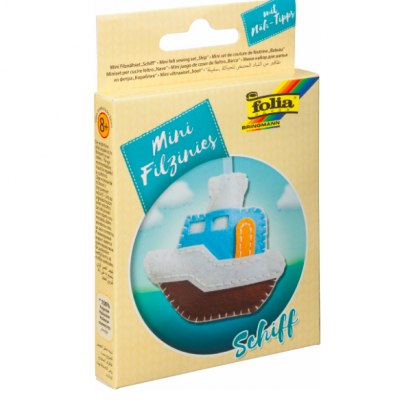 Набор из фетра для пошива мини фигурки, Folia Mini felt sewing sets, Паром