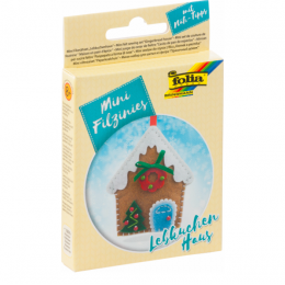 Набор из фетра для пошива мини фигурки, Folia "Mini felt sewing sets", Рождественский домик