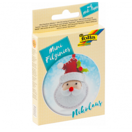 Набор из фетра для пошива мини фигурки, Folia "Mini felt sewing sets", Санта
