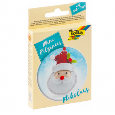 Набор из фетра для пошива мини фигурки, Folia Mini felt sewing sets, Санта