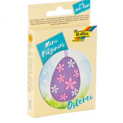 Набор из фетра для пошива мини фигурки, Folia Mini felt sewing sets, Яйцо пасхальное