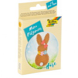Набір з фетру для пошиття міні фігурки, Folia "Mini felt sewing sets", Зайчик
