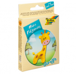 Набор из фетра для пошива мини фигурки, Folia "Mini felt sewing sets", Жираф