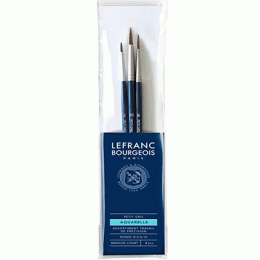 Набір пензлів для акварелі Lefranc Fine Squirrel Brashes, 3шт (№ 2,6,10)