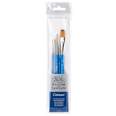 Набор кистей из синтетического ворса Winsor Ser. Cotman Brushes 5.2, 5шт