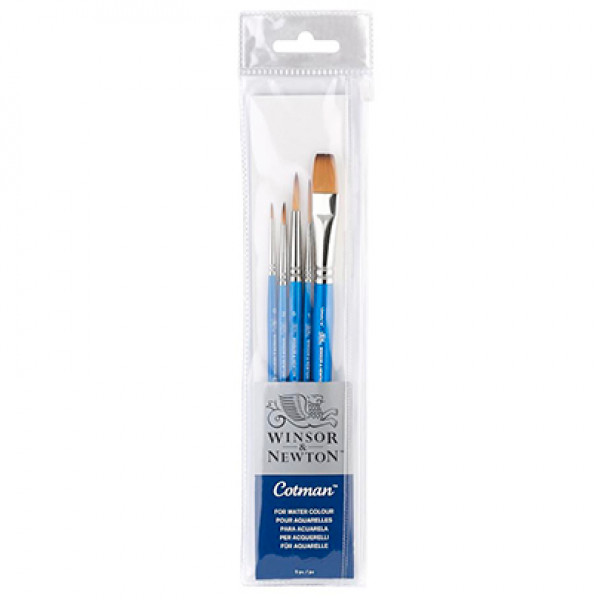 Набір пензлів з синтетичного ворсу Winsor Ser. Cotman Brushes 5.2, 5шт
