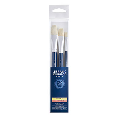 Набор кистей Louvre Hog bristle Brushes Set щетина,  №8, №16, №24