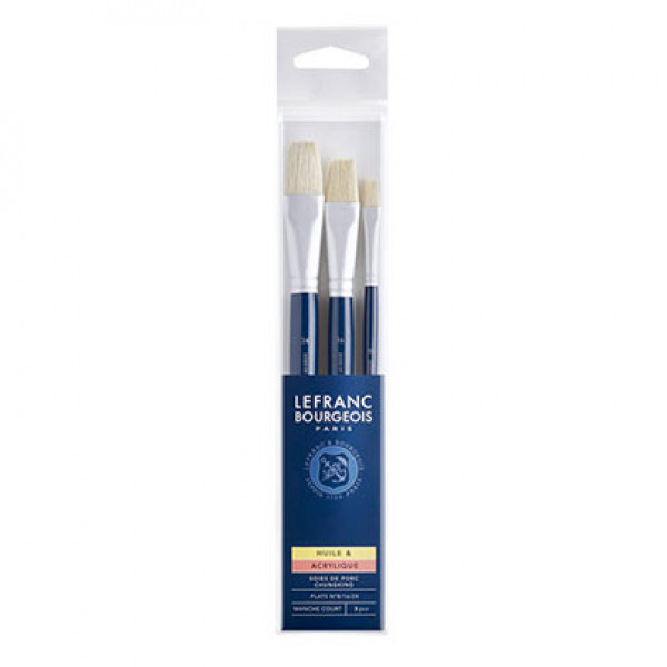 Набір пензлів Louvre Hog bristle Brushes Set щетина, №8, №16, №24
