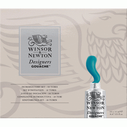 Набор гуашевых красок Winsor&Newton Designers Gouache Introductory Set, 10 цветов по 14 мл Набор гуашевых красок Winsor&Newton Designers Gouache Introductory Set, 10 цветов по 14 мл