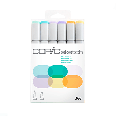 Набор маркеров Copic Sketch Set Pale Pastels, 6 шт