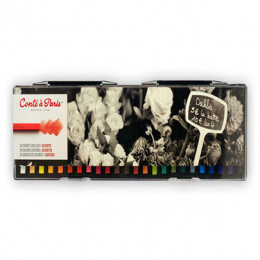 Набір м'якої пастельної крейди Conte Box, пластикова упаковка, 24 шт