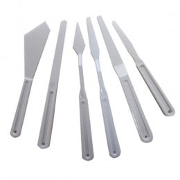 Набір пластикових мастихінів DKArt & Craft, 6 шт.