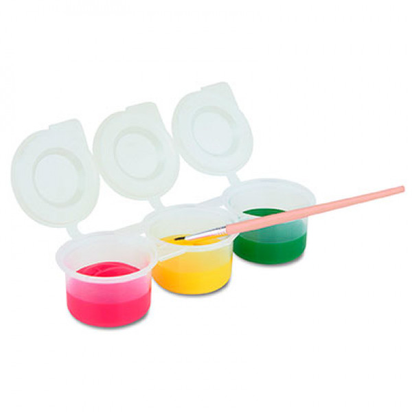 Набір пластмасових баночок 3 шт по 75 мл