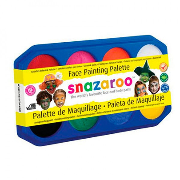 Набір професійного аквагриму Snazaroo, 8 кольорів