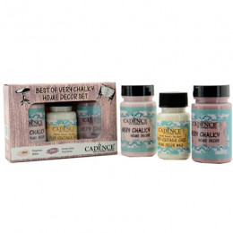 Набор винтажных красок Cadence Very Chalky Home Decor №06: CH13+CH11 + воск