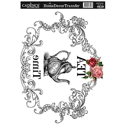 Натирки черно-белые Cadence Home Decor Transfer, 25х35 см, HDT-015