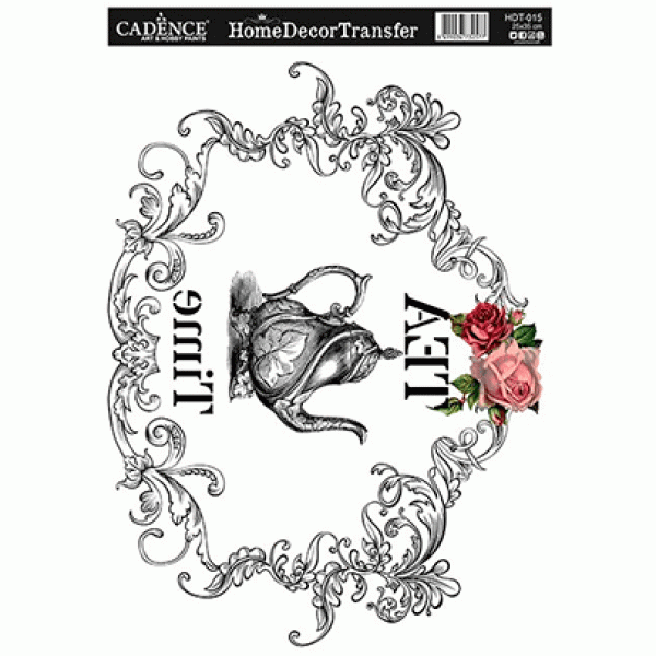 Натирки черно-белые Cadence Home Decor Transfer, 25х35 см, HDT-015