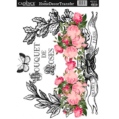 Натирки черно-белые Cadence Home Decor Transfer, 25х35 см, HDT-017