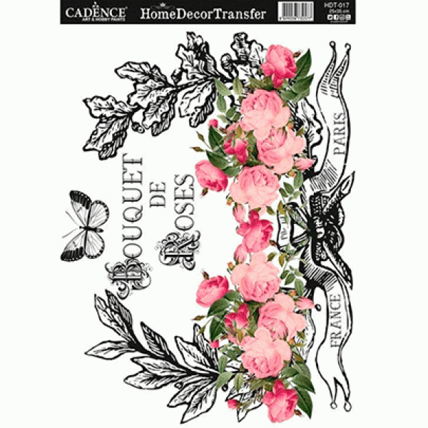 Натирки черно-белые Cadence Home Decor Transfer, 25х35 см, HDT-017