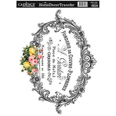 Натирки черно-белые Cadence Home Decor Transfer, 25х35 см, HDT-026