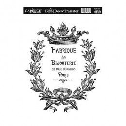 Натирання чорно-біле Cadence Home Decor Transfer, 25х35 см, HDT-038