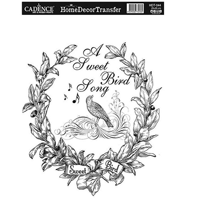 Натирки черно-белые Cadence Home Decor Transfer, 25х35 см, HDT-044