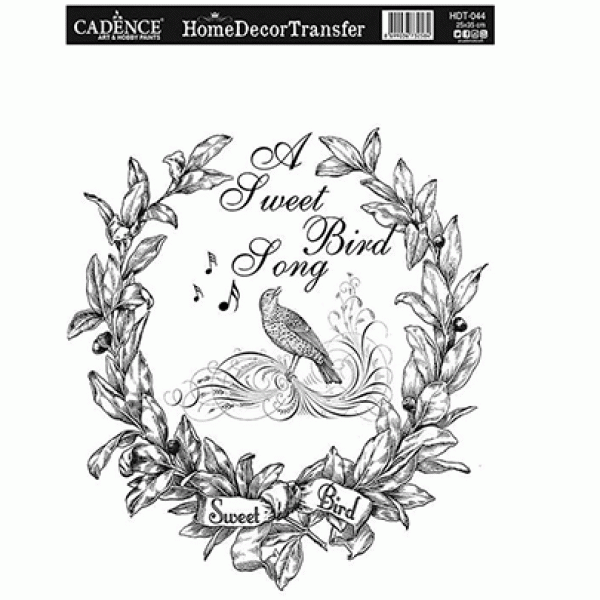 Натирання чорно-біле Cadence Home Decor Transfer, 25х35 см, HDT-044