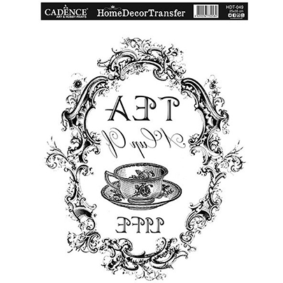 Натирки черно-белые Cadence Home Decor Transfer, 25х35 см, HDT-049