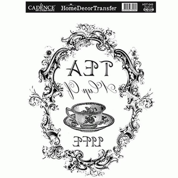 Натирання чорно-біле Cadence Home Decor Transfer, 25х35 см, HDT-049