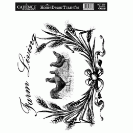 Натирання чорно-біле Cadence Home Decor Transfer, 25х35 см, HDT-059