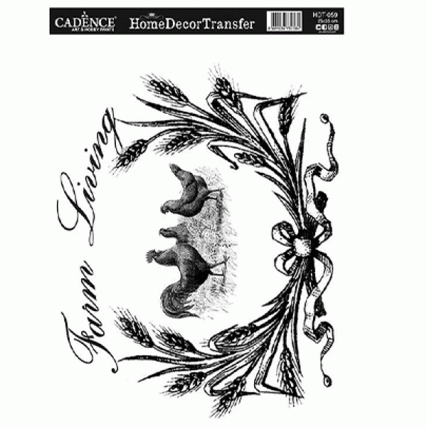 Натирки черно-белые Cadence Home Decor Transfer, 25х35 см, HDT-059