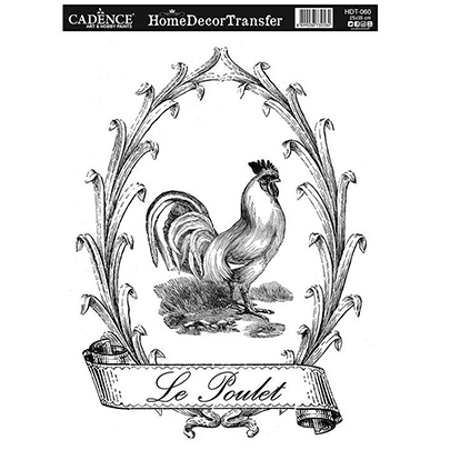 Натирки черно-белые Cadence Home Decor Transfer, 25х35 см, HDT-060