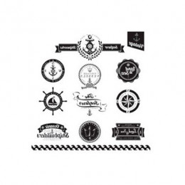 Натирання чорно-біле вінтаж Cadence Rub On Transfers Blac Vintage, 17х25 см, R-035