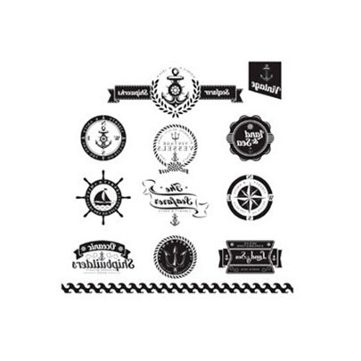 Натирки черно-белые винтаж Cadence Rub On Transfers Blac Vintage, 17х25 см, R-035