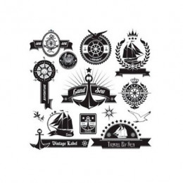 Натирання чорно-біле вантажу Cadence Rub On Transfers Blac Vintage, 17х25 см, R-041