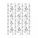 Натирки серебро Cadence Rub On Transfers Silver, 17х25 см, V-002