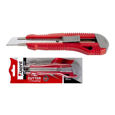 Ніж канцелярський Axent, 18 мм, в блістері + 2 леза