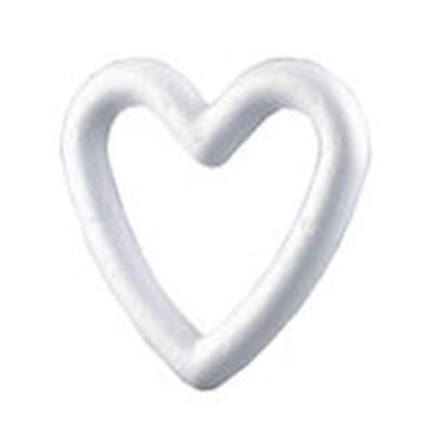 Пенопластовая фигура Контурное сердце, 180 мм