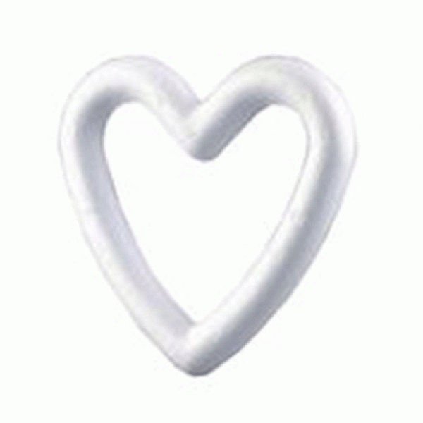 Пінопласт фігура "Контурне серце", 180 мм