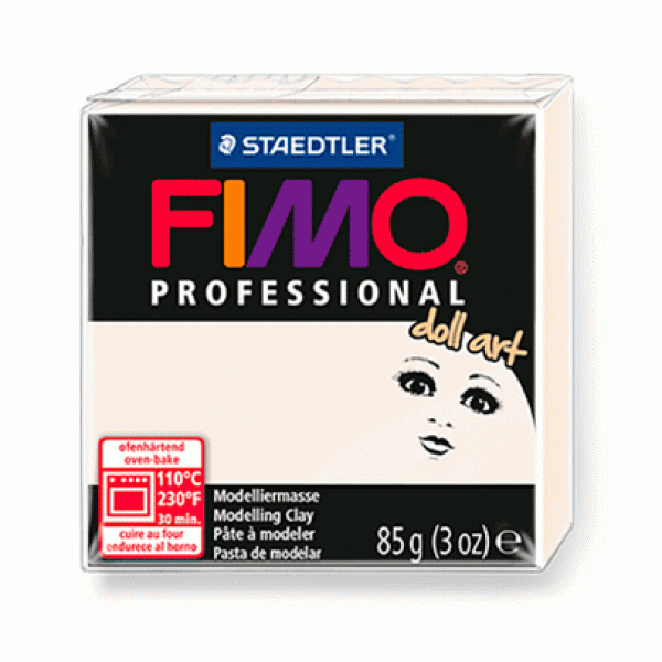 Пластика Fimo professional doll art, Порцелянова, 110С, 85г