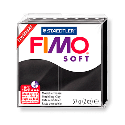 Полимерна глина Fimo Classic 56гр, №9 черный
