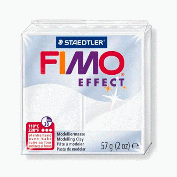 Полімерна глина Fimo Effect 56 гр., № 014 Прозора