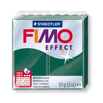 Полимерная глина Fimo Effect 56гр., № 058 зеленый опал
