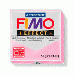 Полімерна глина Fimo Effect 56гр., № 205 Світло-рожева