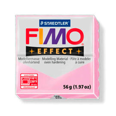 Полимерная глина Fimo Effect 56гр., № 205 светло-розовый