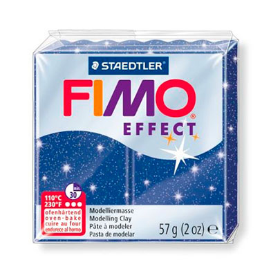 Полимерная глина Fimo Effect 56гр., № 302 синий металлик