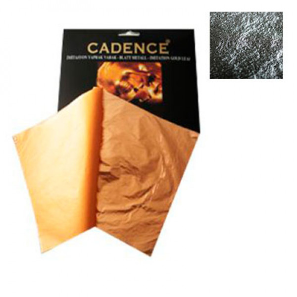 Поталь колір срібло, 14*14 см, 50 шт, Cadence Imitation Metall Leaf 