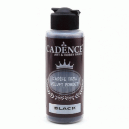 Пудра бархатная (флок) Cadence Velvet Powder, 120 мл, Черный