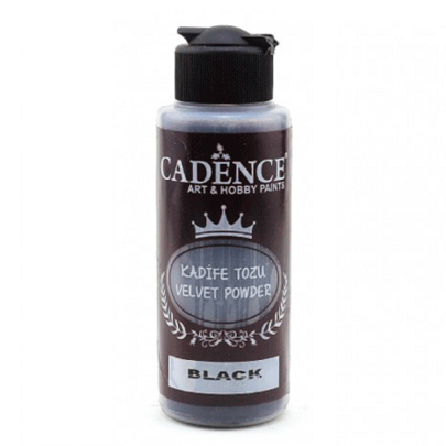 Пудра бархатная (флок) Cadence Velvet Powder, 120 мл, черный