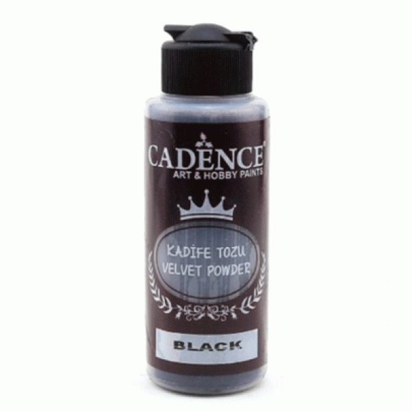 Пудра бархатная (флок) Cadence Velvet Powder, 120 мл, Черный